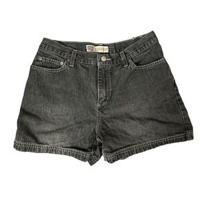 Black Denim Shorts
